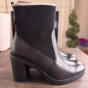 Crown Vintage Black Heeled Boots